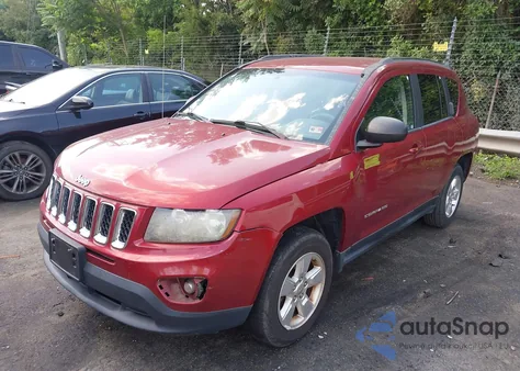 2014 Jeep Compass Sport из США, поврежденный, VIN 1C4NJCBA0ED666026
